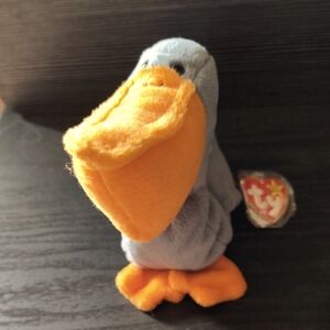 Scoop the Pelican Beanie Baby With ERRORS VERY RARE Retired TY 1996